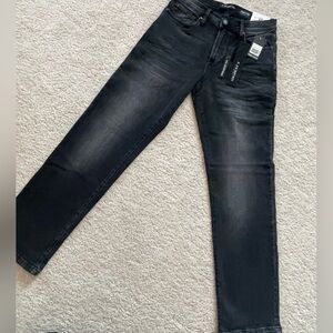 Black Straight Jeans with Modern Vintage Look